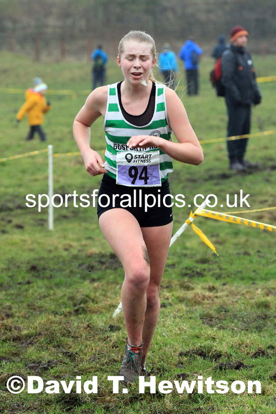 Womens under-17s and under-20s 2022 North Eastern Harrier League, Thornley Farm, Peterlee, County Durham. Photo: David T. Hewitson/Sports for All Pics
